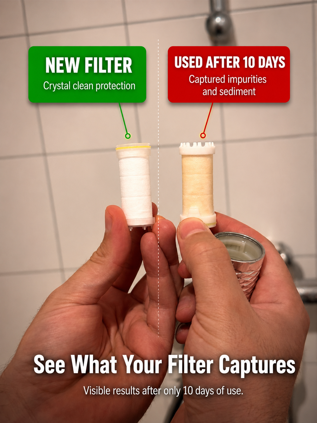 Filtered Shower Head for Hard Water | JaAmerica